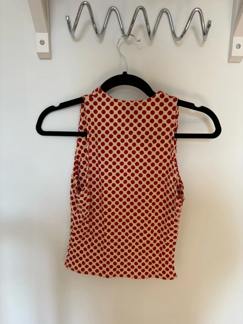 Reformation XS Bowie Red Polka Dot Top - Picture 3 of 4